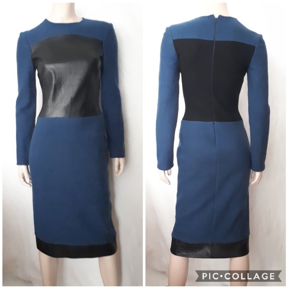 Douglas Hannant | Wool and Leather Dress - Picture 6 of 14